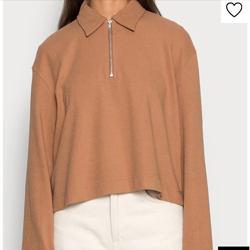 Weekday Denali Quarter Zip Polo Long Sleeve Size M